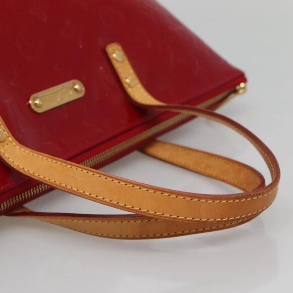 LOUIS VUITTON Monogram Vernis Bellevue PM Bag Pomme D'amour M93583 Auth 121048 - Picture 8 of 16